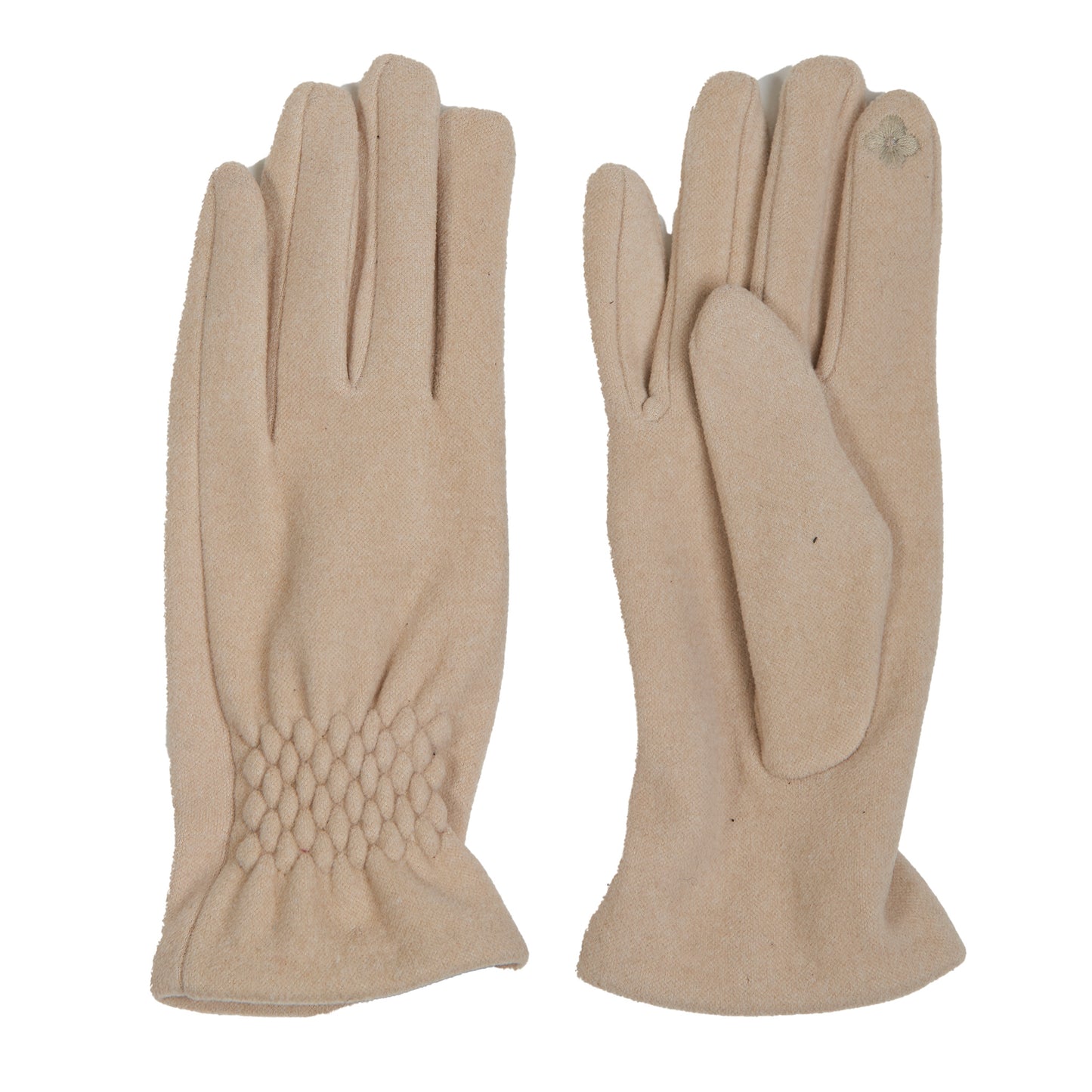 Rikki Fishtail Faux Suede Texting Winter Glove