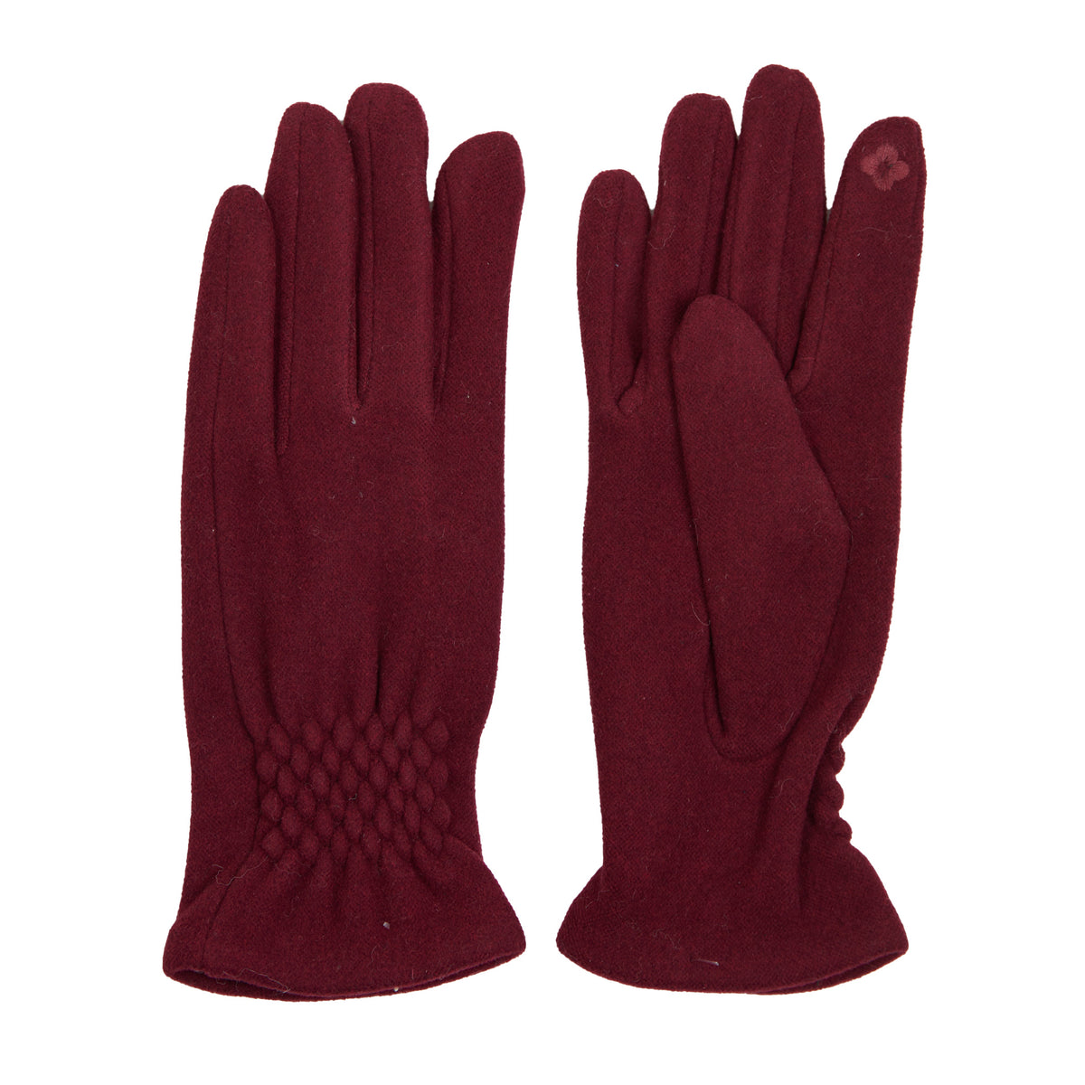 Rikki Fishtail Faux Suede Texting Winter Glove