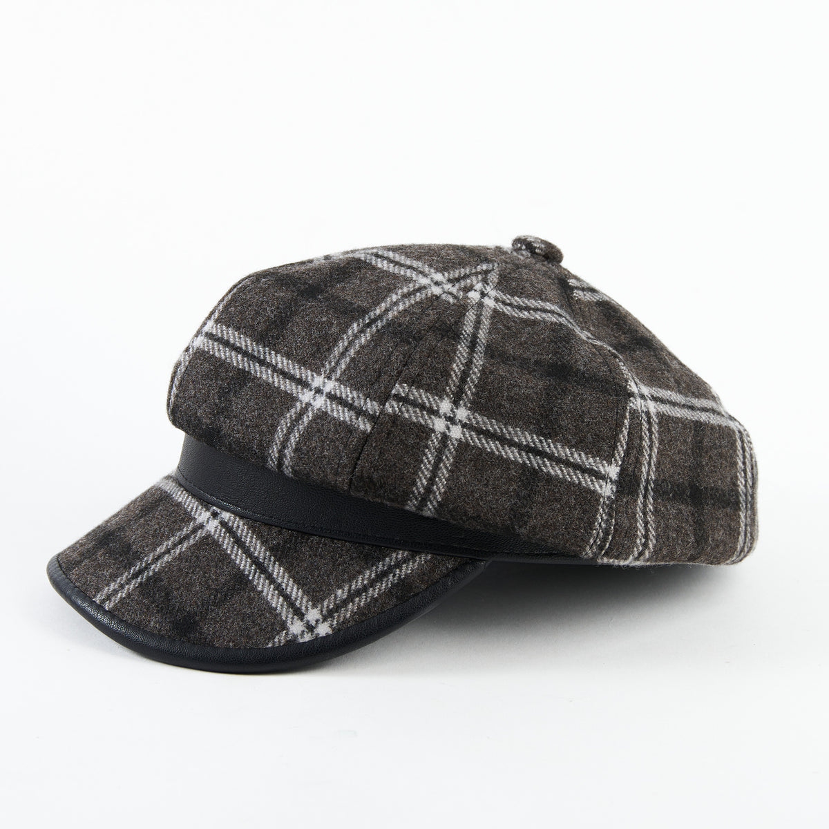 Aura Plaid Fashion Newsboy Hat