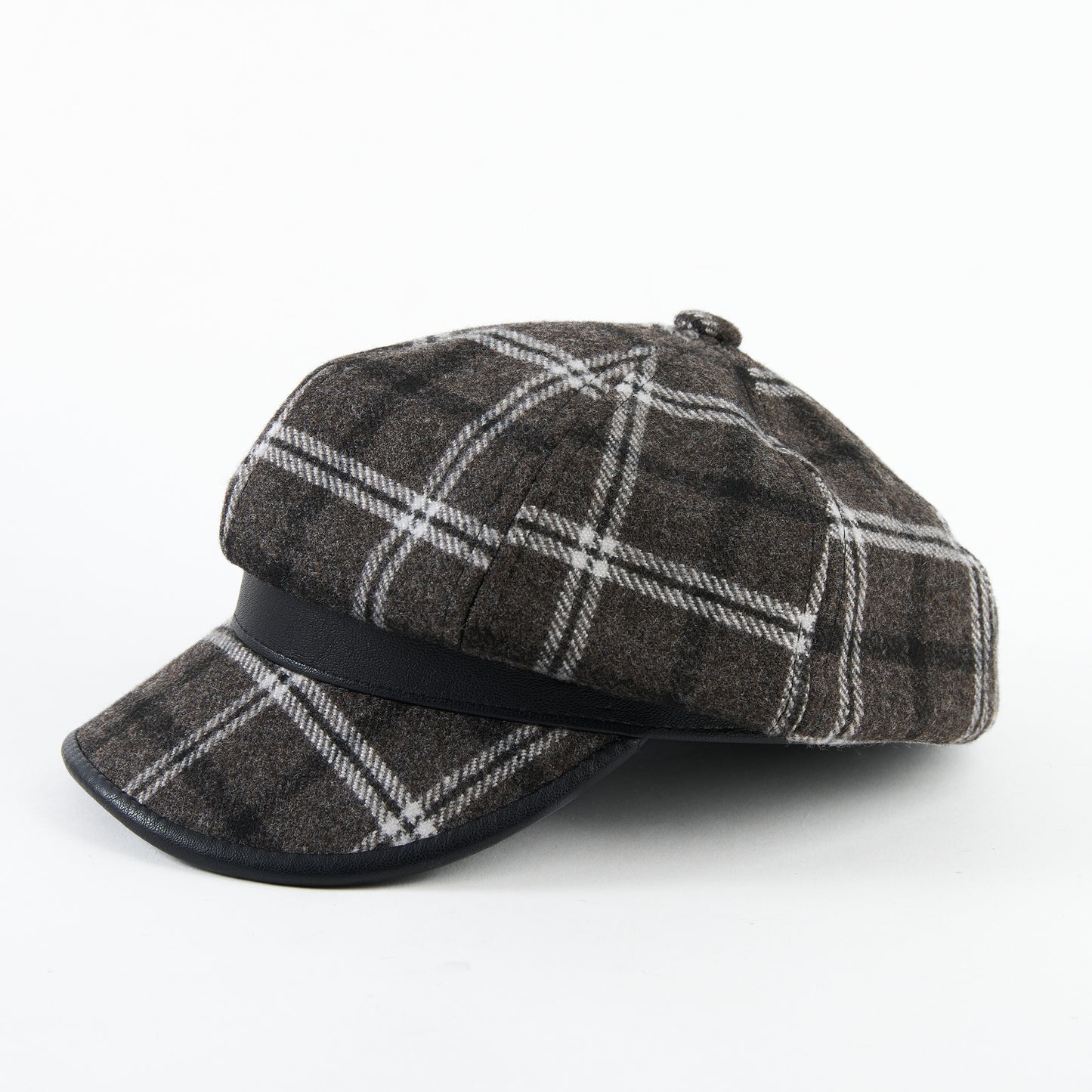 Aura Plaid Fashion Newsboy Hat