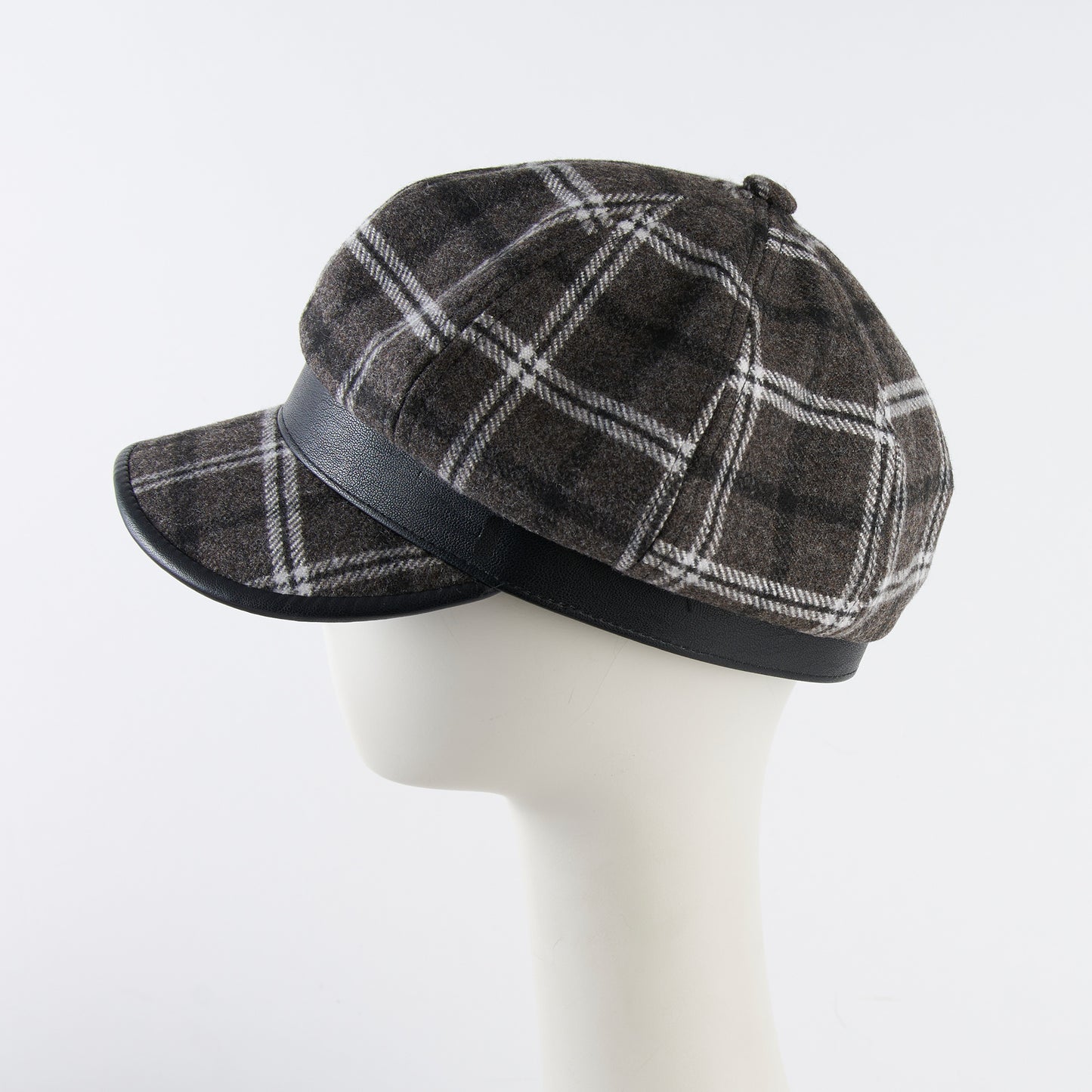 Aura Plaid Fashion Newsboy Hat