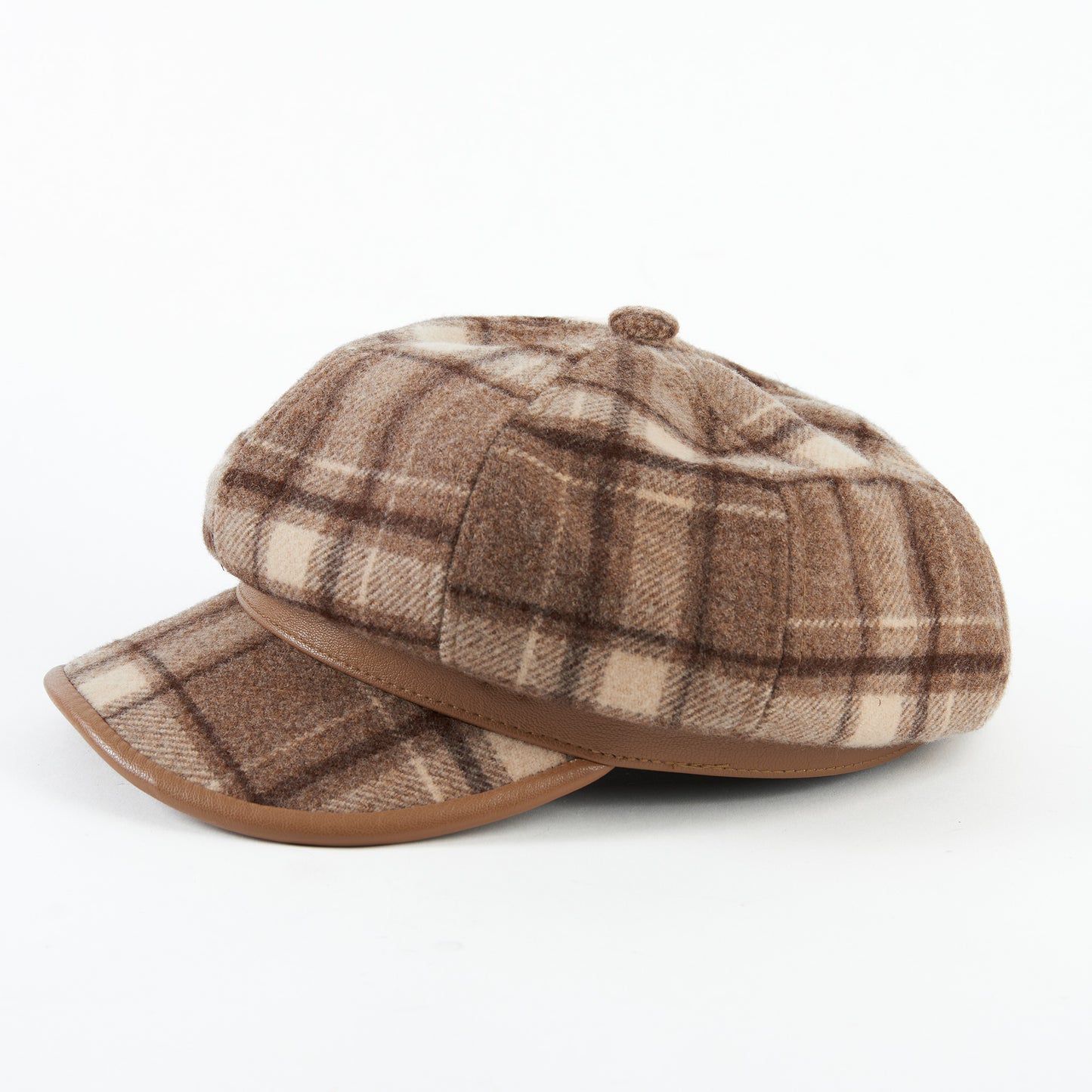 Aura Plaid Fashion Newsboy Hat