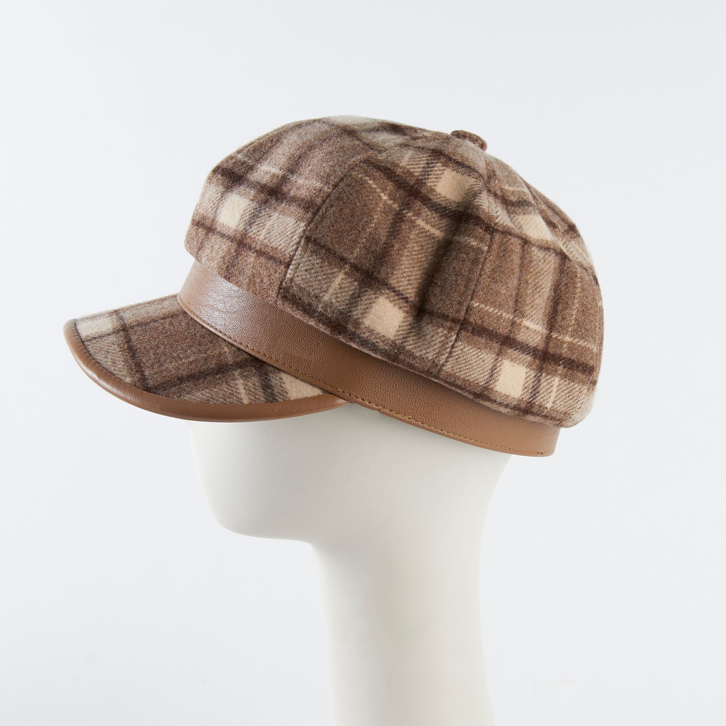 Aura Plaid Fashion Newsboy Hat
