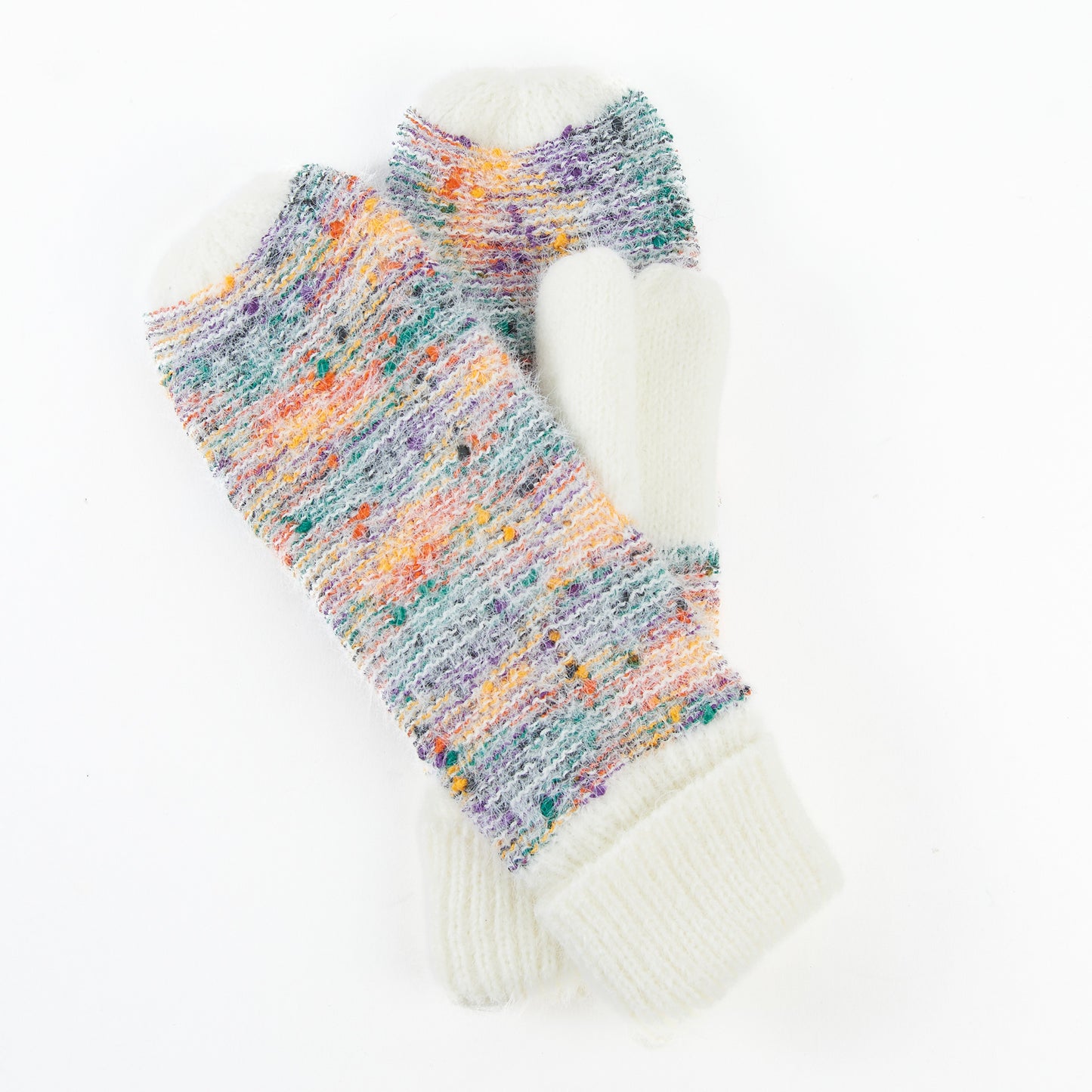 Kirry Knit Flecked Winter Mittens