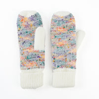 Kirry Knit Flecked Winter Mittens