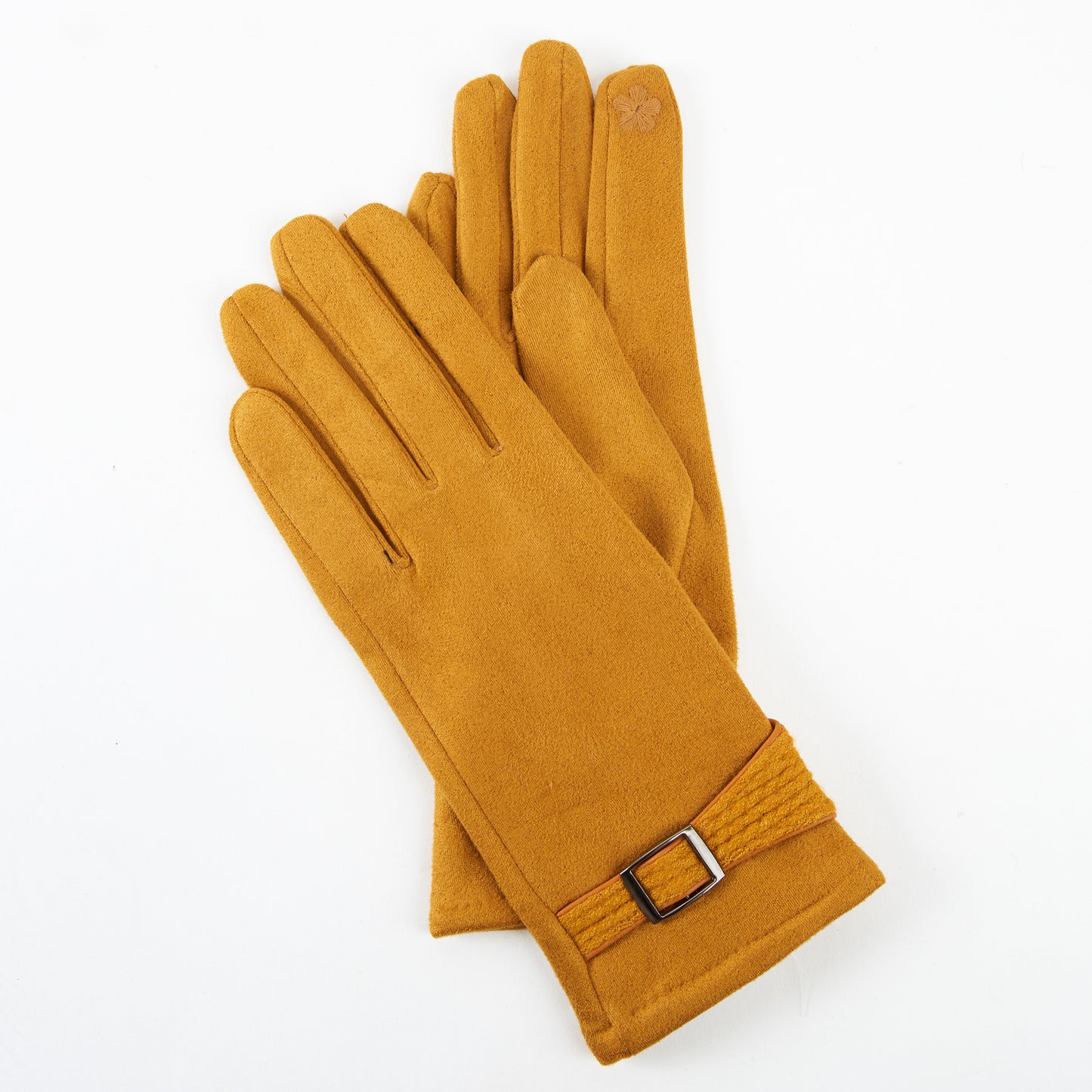 Anna Belted Cuff Texting Winter Gloves