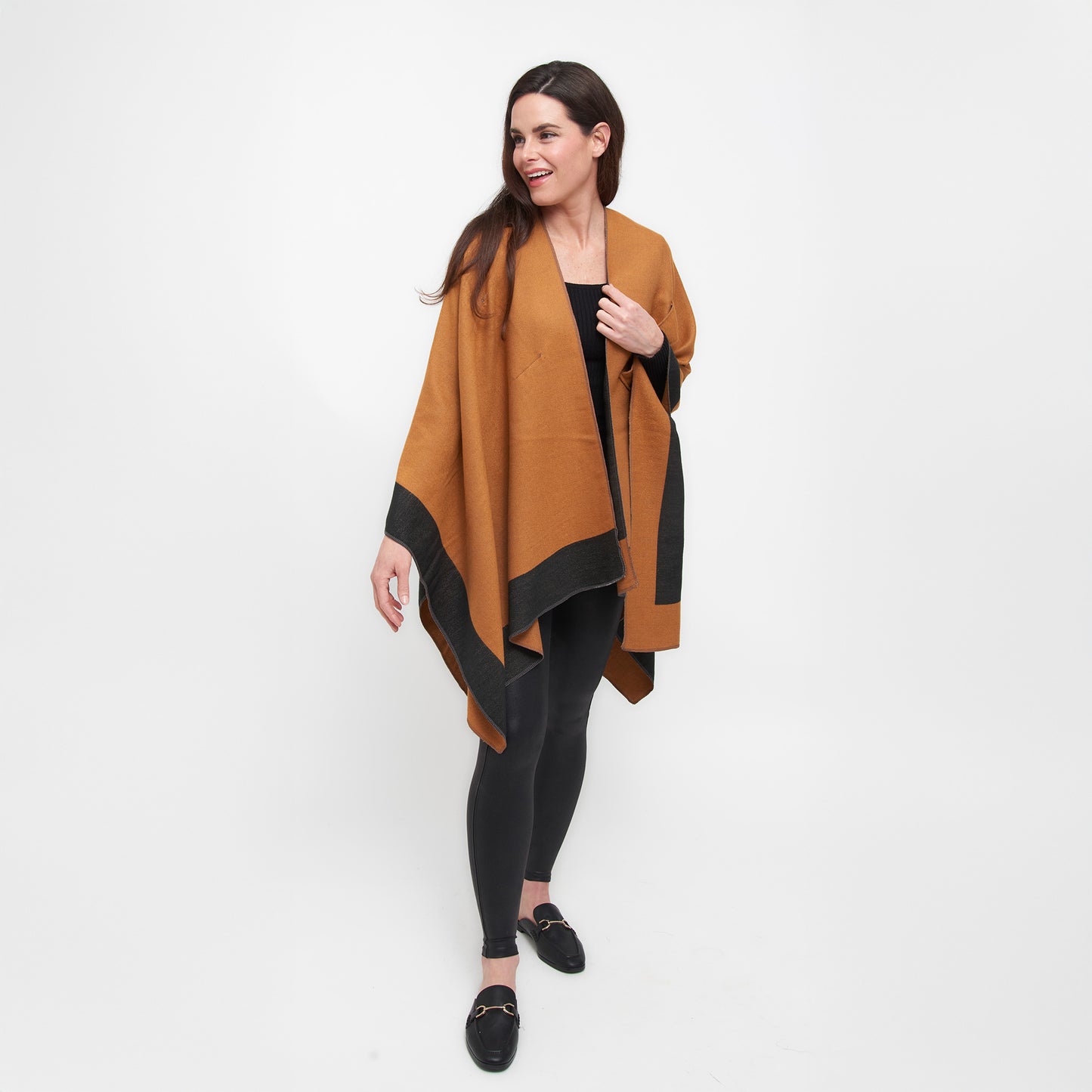 Mackenzie Reversible One Size Open Front Wrap