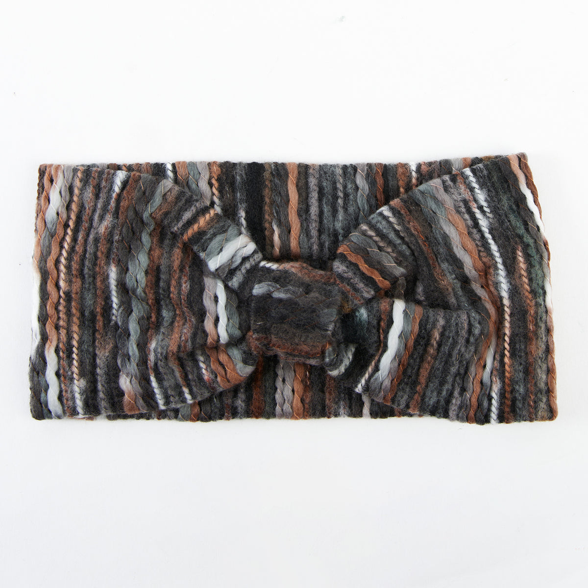 Emmy Striped Knotted Cold Weather Winter Fashion Headband