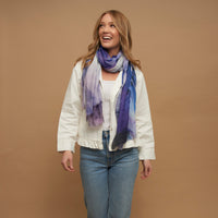 Raelynn Abstract Floral Lightweight Fashion Scarf