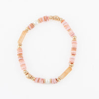 Stretch Bracelet Carys Genuine Stone Beaded 6.5"