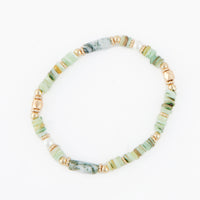 Stretch Bracelet Carys Genuine Stone Beaded 6.5"