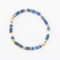 Stretch Bracelet Carys Genuine Stone Beaded 6.5"