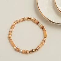 Stretch Bracelet Carys Genuine Stone Beaded 6.5"