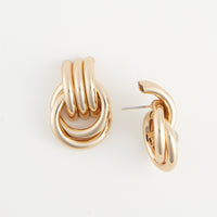 Stud Earrings Solara Interlocking Triple Knot