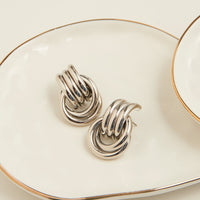 Stud Earrings Solara Interlocking Triple Knot