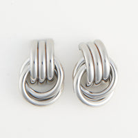 Stud Earrings Solara Interlocking Triple Knot