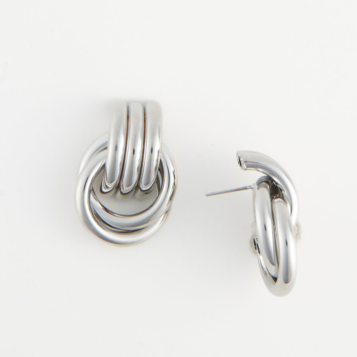 Stud Earrings Solara Interlocking Triple Knot