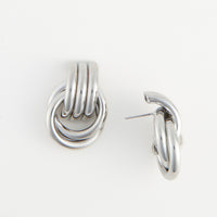 Stud Earrings Solara Interlocking Triple Knot