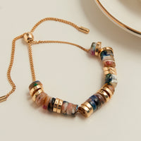 Beaded Bracelet Shayne Adjustable Acrylic Celluloid Bolo