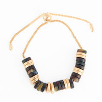 Beaded Bracelet Shayne Adjustable Acrylic Celluloid Bolo