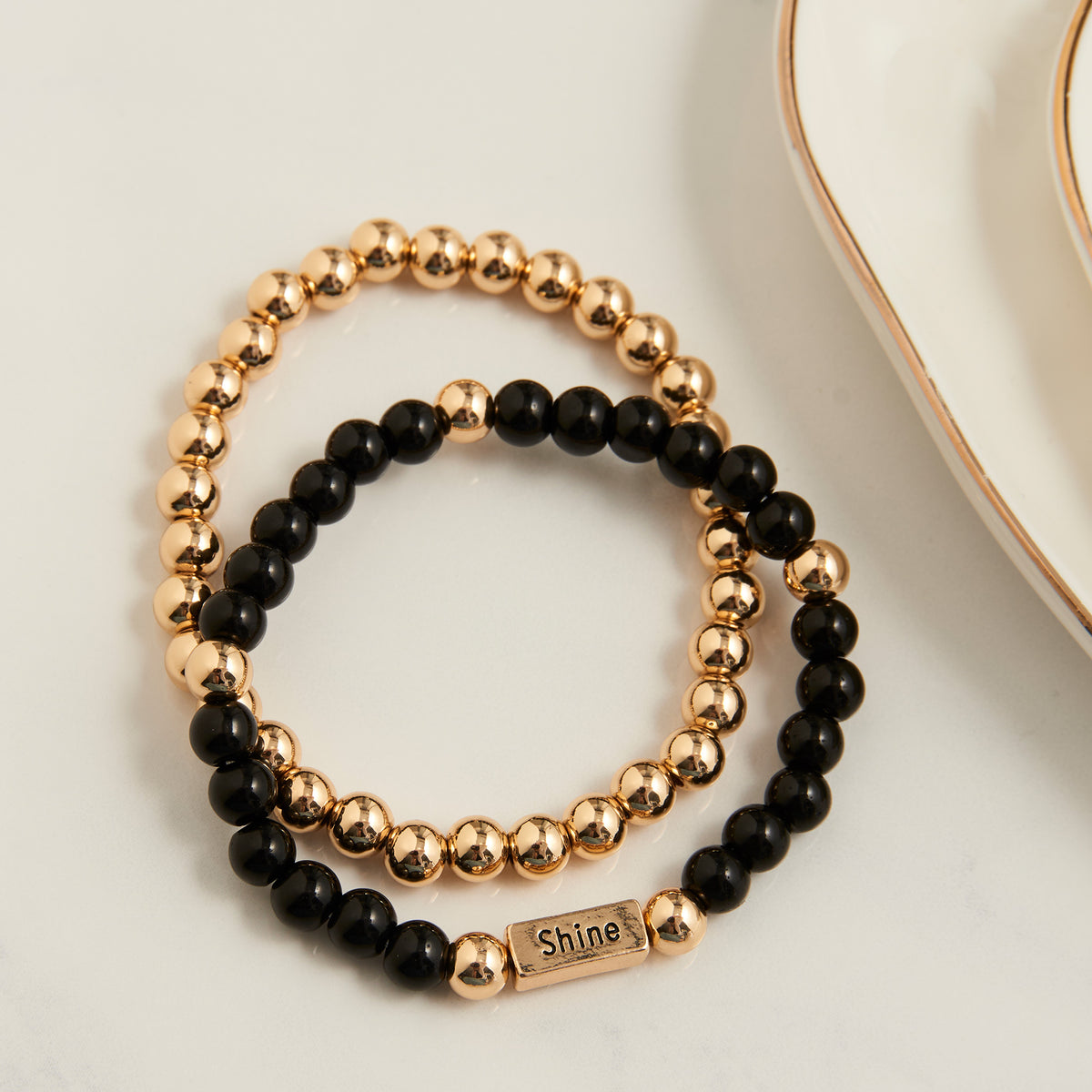 Stretch Bracelet Hollynd 2-Piece Inspirational Message Set