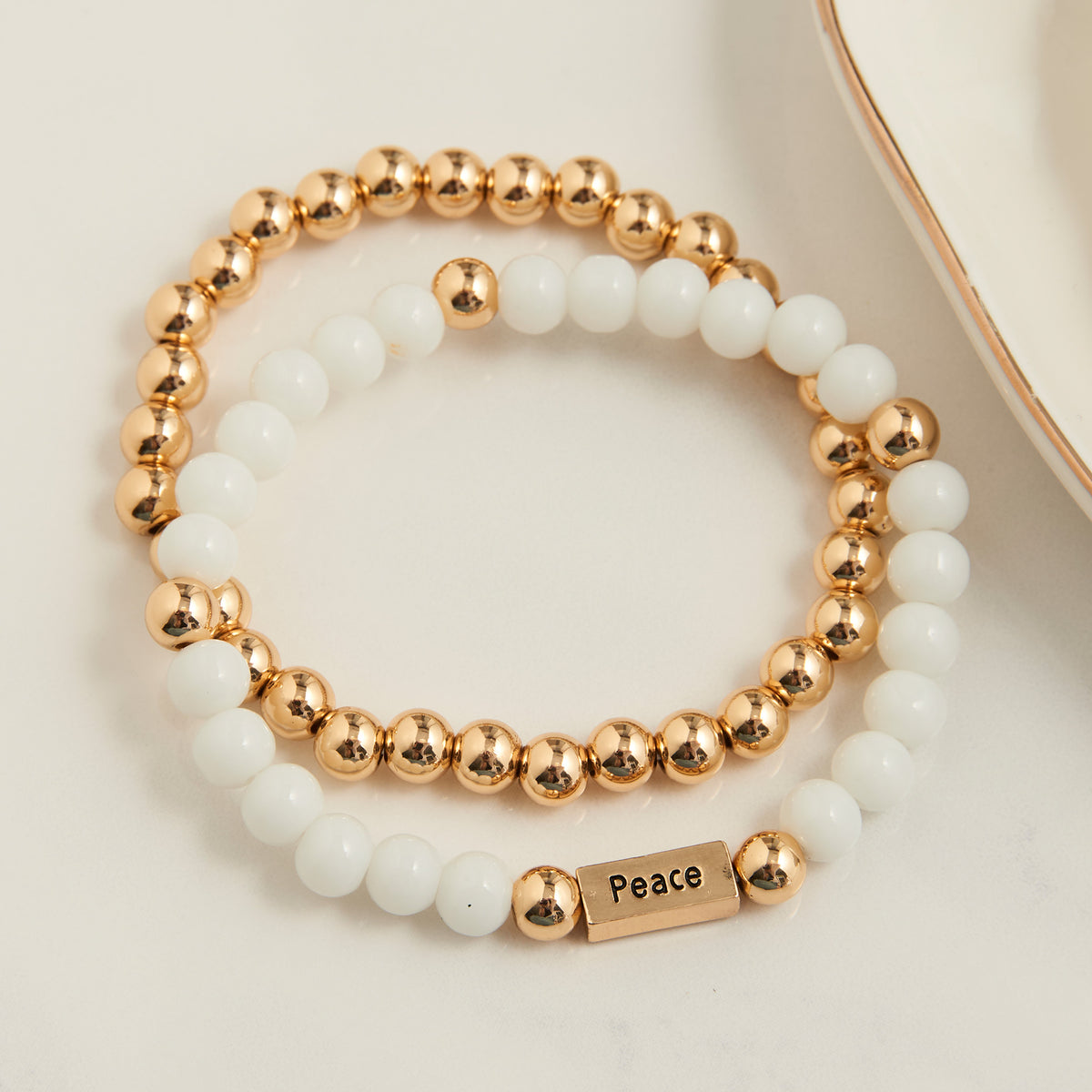 Stretch Bracelet Hollynd 2-Piece Inspirational Message Set