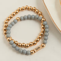 Stretch Bracelet Hollynd 2-Piece Inspirational Message Set