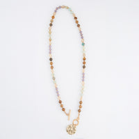 Toggle Necklace 20" Bekah Beaded Jasper + Amazonite