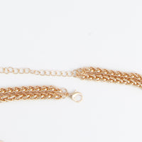 Lariat Necklace Marlowe 15" Chunky Layered Chains