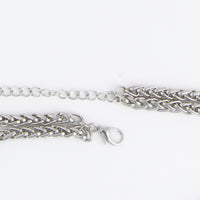 Lariat Necklace Marlowe 15" Chunky Layered Chains