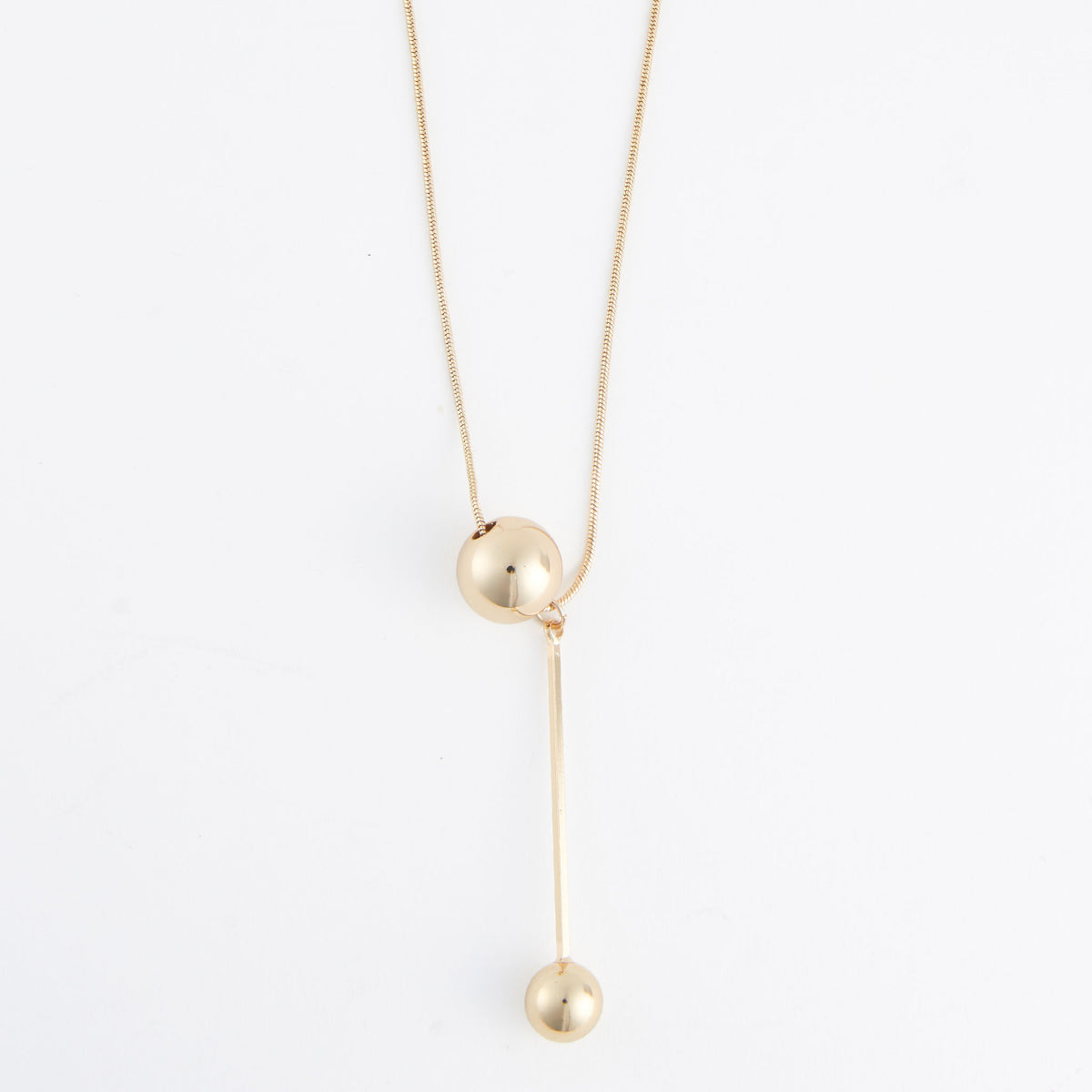 Y-Neck Necklace Rosalyn 16" Slide Bauble Bead