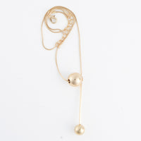 Y-Neck Necklace Rosalyn 16" Slide Bauble Bead