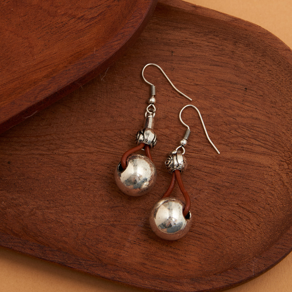 Drop Earrings Wild Spirit Western Leather + Beads