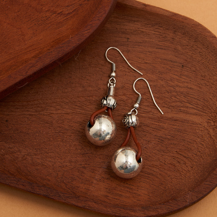 Drop Earrings Wild Spirit Western Leather + Beads