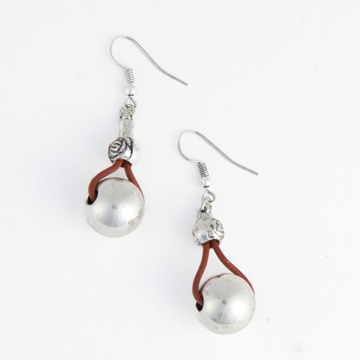 Drop Earrings Wild Spirit Western Leather + Beads