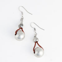 Drop Earrings Wild Spirit Western Leather + Beads