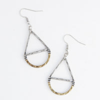 Dangle Earrings Wild Spirit Western Hammered Teardrop