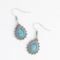Drop Earrings Wild Spirit Western Textured Farme Turquoise