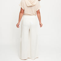 Pants Wide Leg Afton Linen Blend Side Zipper Pockets