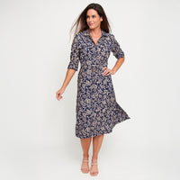 Maxi Dress Savana Long Sleeve Button Front with Pockets