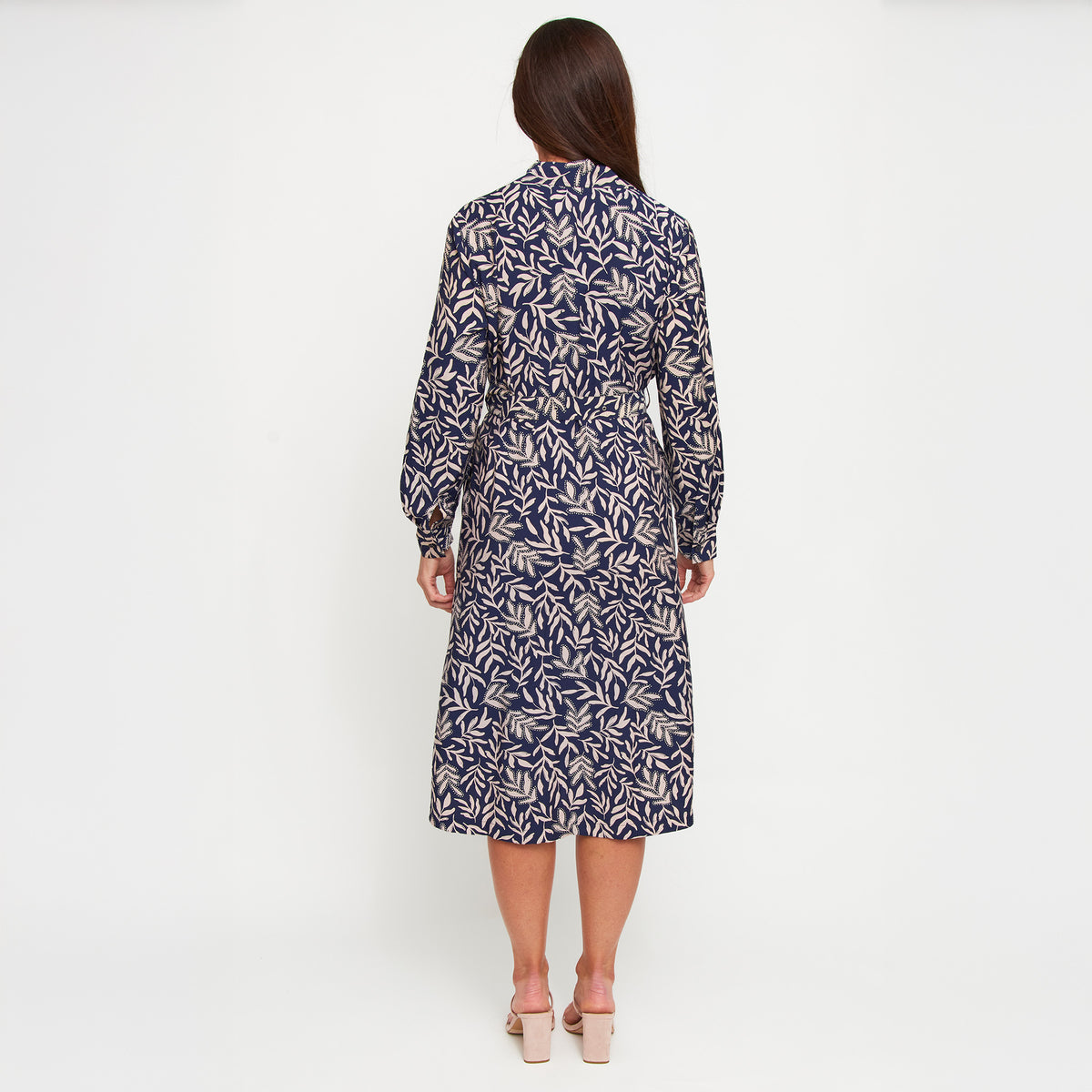 Maxi Dress Savana Long Sleeve Button Front with Pockets