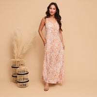 Maxi Dress Sorelle Adjustable Straps with Pockets
