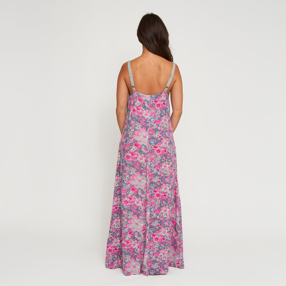 Maxi Dress Sorelle Adjustable Straps with Pockets