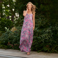 Maxi Dress Sorelle Adjustable Straps with Pockets