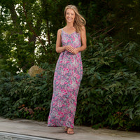 Maxi Dress Sorelle Adjustable Straps with Pockets