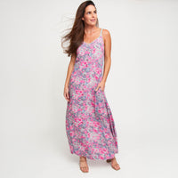 Maxi Dress Sorelle Adjustable Straps with Pockets