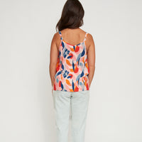 Tank Top Ayla Adjustable Wide Strap Patterned Shirt