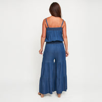 Flare Jumpsuit Sylvie Wide Leg Sleeveless with Pockets