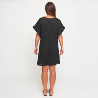 Beach Dress Rue Waffle Knit Short Sleeve Swim Cover Up