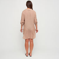 Swim Shirt Lila Deep V-Neck Cover Up Top with Front Pocket